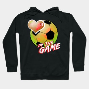 Soccer - Hearts In The Game - Orange Hoodie